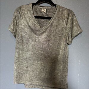 Anthropologie Akemi‎ + Kin Metallic Top- XS